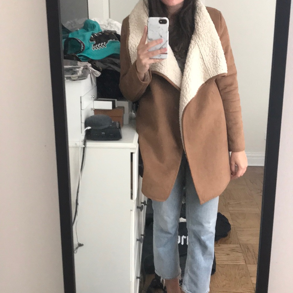 MinkPink Faux Shearling Coat